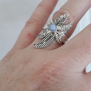 New Moonstone Silver Ring.